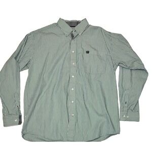 Cinch Turquoise Button Down Size M